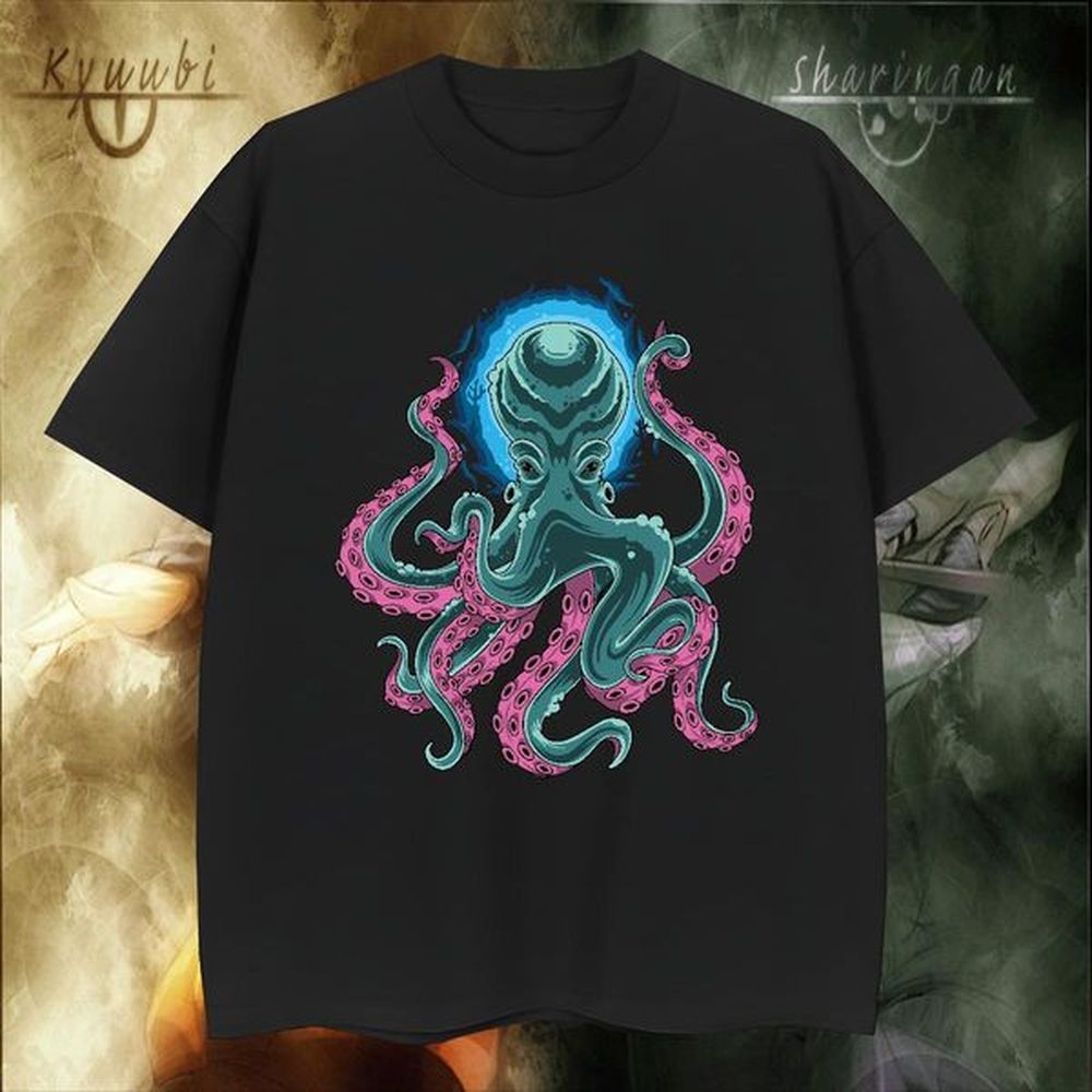 Classic Men Tops Tees 230g Cotton Hip Hop Street octopus Cartoon Printing L-4XL Pure Cotton 2024 Designer T-Shirts Tops Shirt