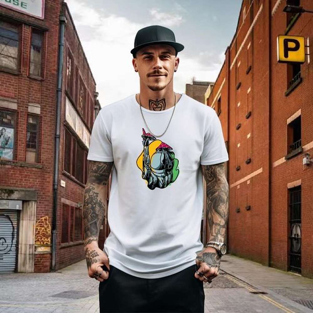 Classic Men Tops Tees 230g Pure Cotton Casual Beach universe Round Neck Short Sleeve Man T Shirts Cool Design Anime Tops Shirt