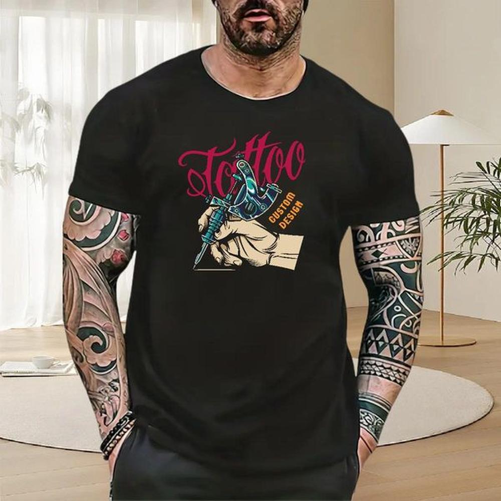 Classic Mens T Shirts 100% Cotton 230g tool Summer Casual Floral Print Round Neck Short Sleeve Men Tees Designer Fashion Top Tees