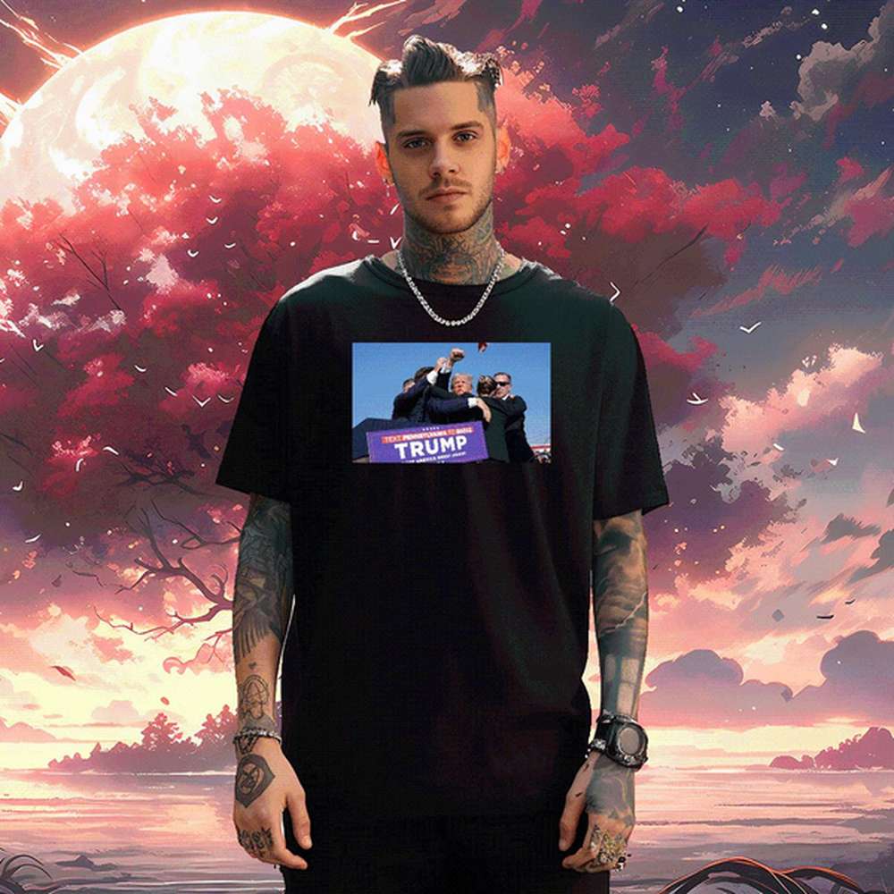 Classic T-Shirts for Men trump 230g 100% Cotton Casual Crew Neck Cotton Breathable Men Tshirts Designer Oversized 3XL 4XL Tee Shirt