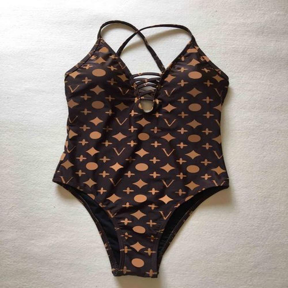 classic woman onepiece swimwear designer swimsuit floral summer beach bathing