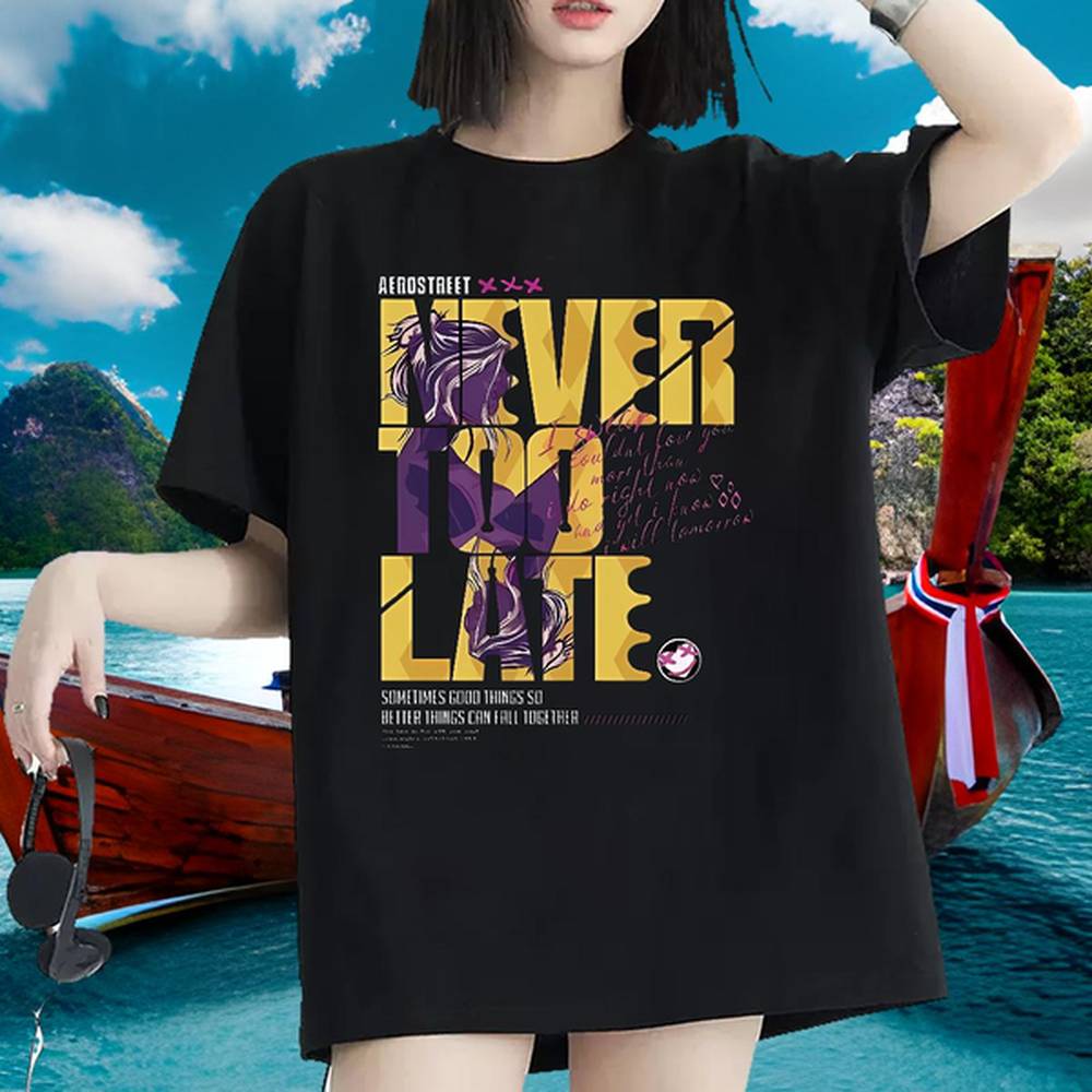 classic womens t shirts crew neck cotton breathable home outdoor.png
