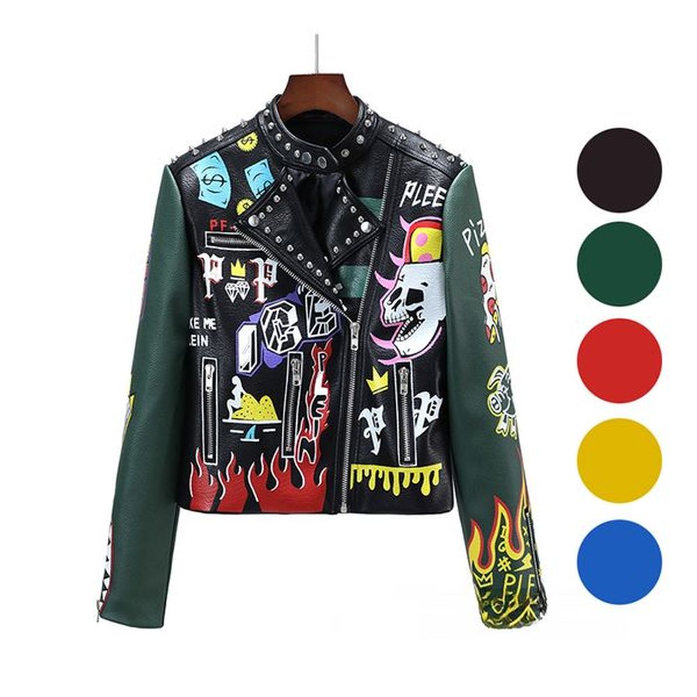 cm luxury fashion customized leather clothes for women european locomotive