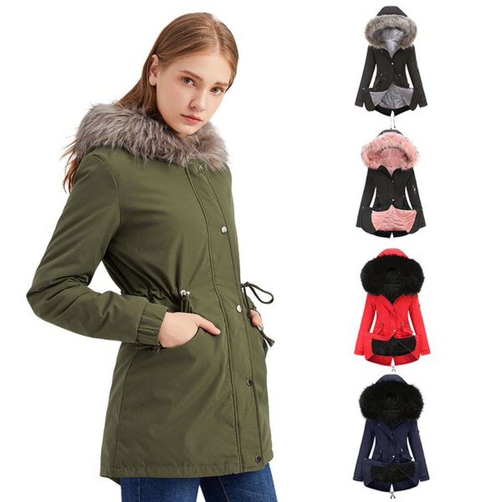 cm womens trench coats winter warm womens coat in european
