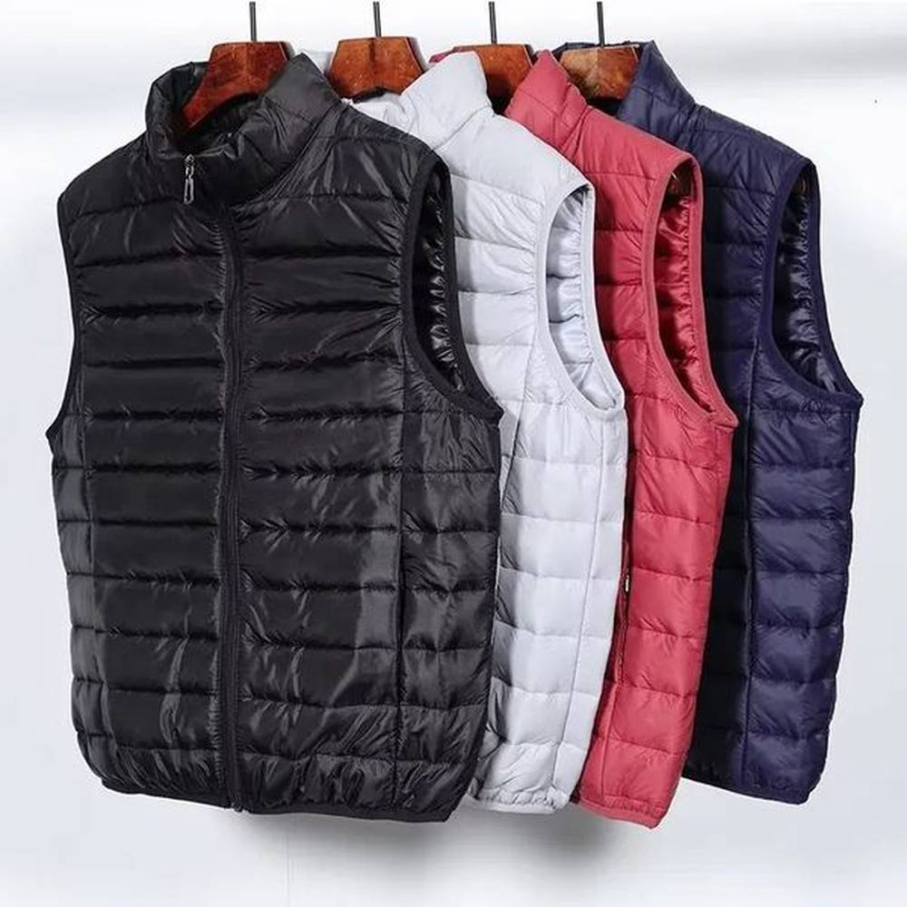 Coat Ultralight Sleeveless Puffer Vest Jacket Ultra Thin Warm Lightweight Down Waistcoat Winter Men Duck Coats 241121