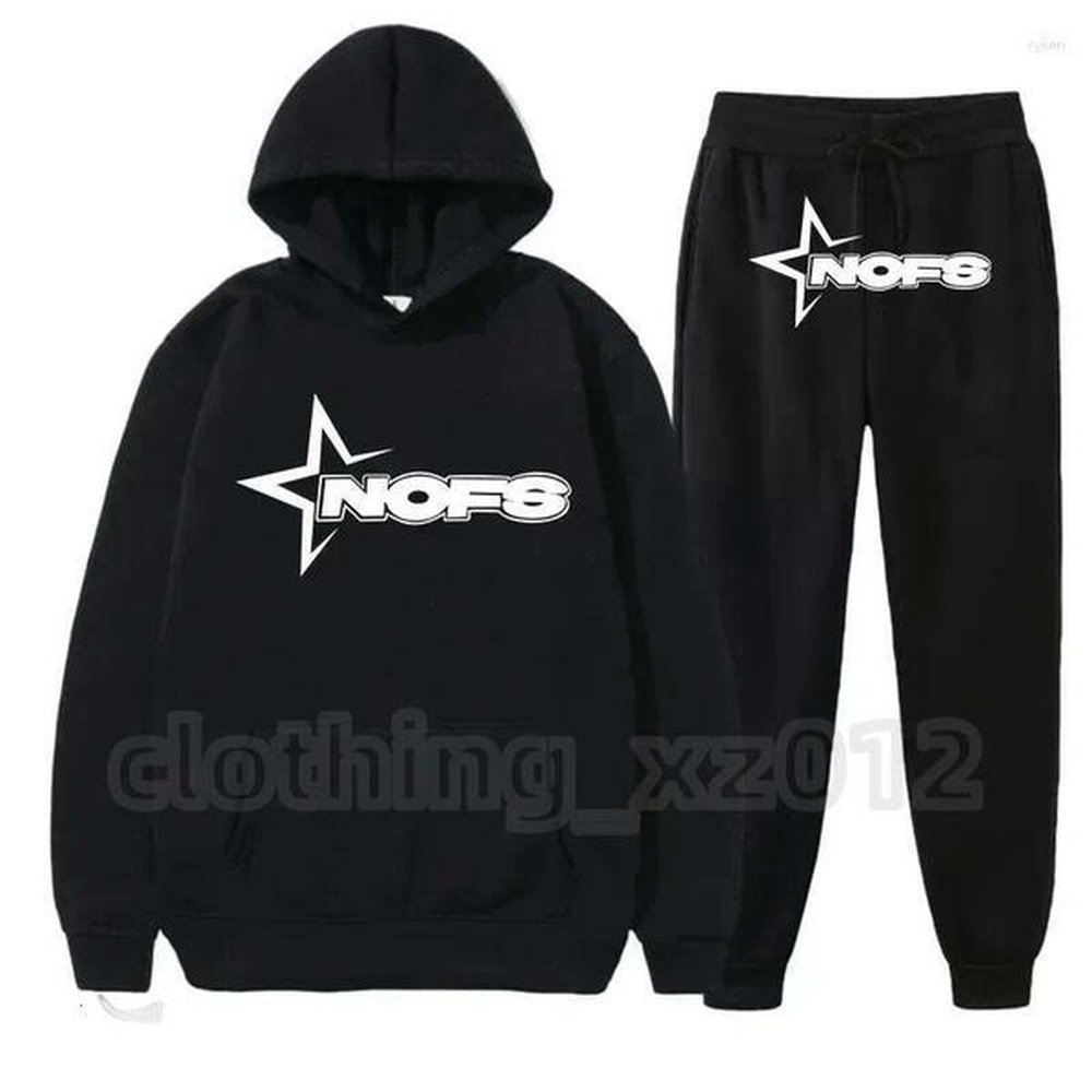 College Wind Men Tracksuits Nofs Y2K Tracksuit Sets Winter Hoodies Tech Fleece Piece Running Autumn Sweatshirt Sport Joggers Sweatpants Suit
