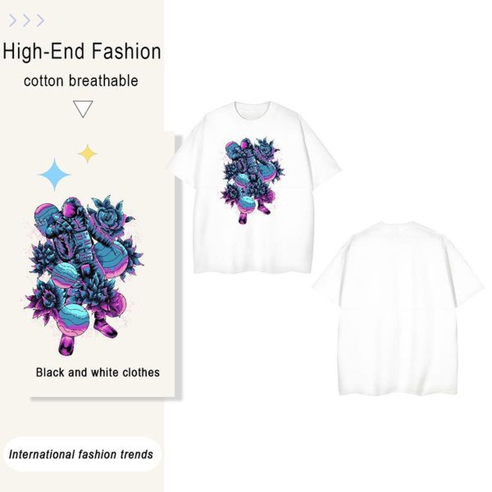 Comfortable ET 100% Cotton 230g Tshirt for Man Woman Street Wear Breathable Crew Neck T Shirts Men Wholesale Custom Big Size Tops