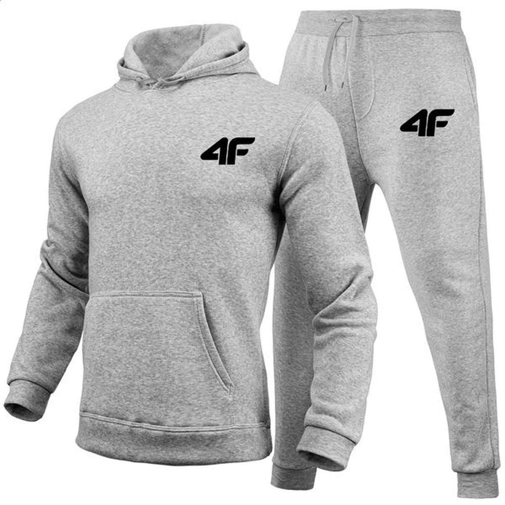 Comfortable mens high-quality sportswear hooded sweatshirtpants set casual sportswear set 241203