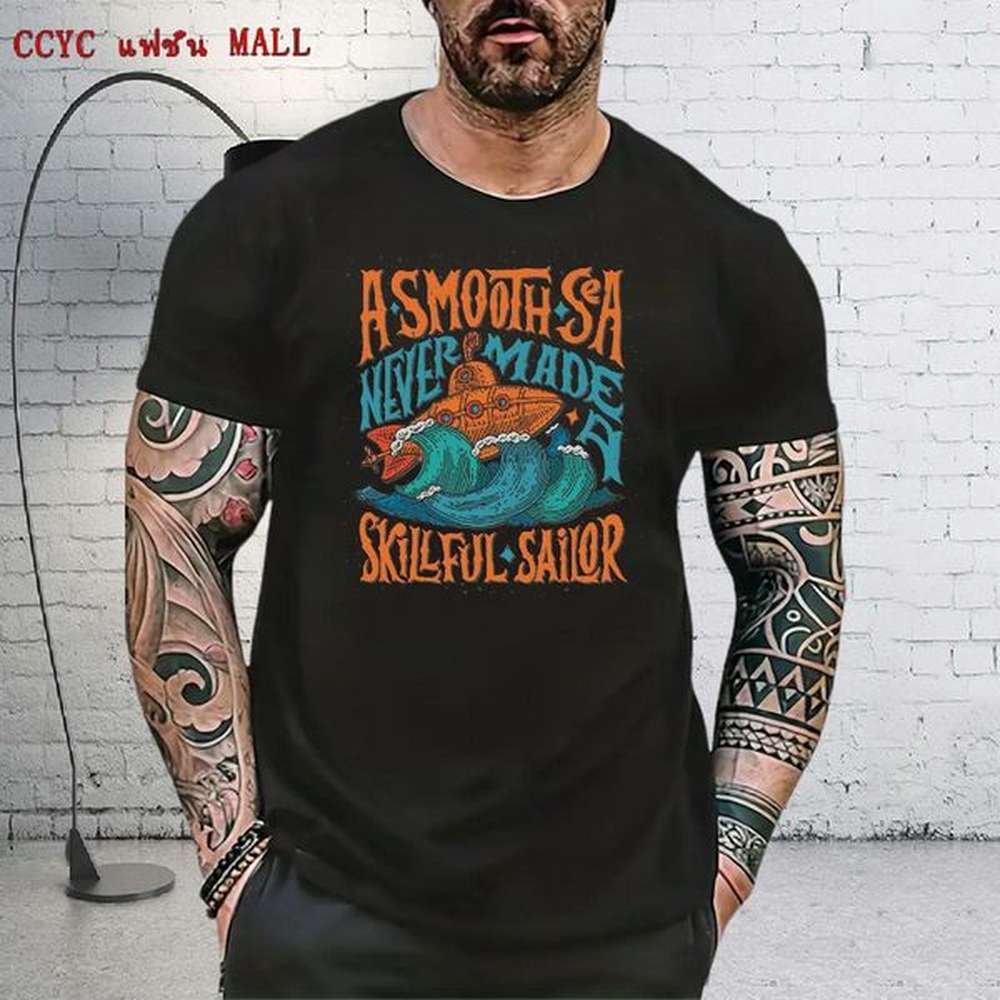 Comfortable Tshirt for Man Woman Casual Daily Wear 230g Cotton Customized Short Sleeve O-Neck sea wave T Shirts Men Free Shipping Top Tees