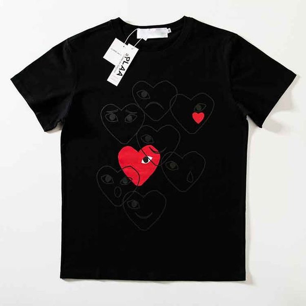 Comme De Garcon T Shirt Designer Shirts Play Shirt Men Women Casual Tee Loose T Shirts Tshirt Trendy Garment Designer T-Shirts Heart Garcone