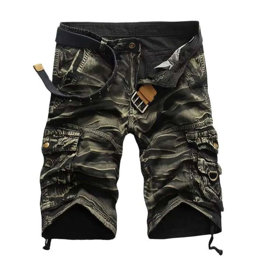 Cool Camouflage Cargo for Men Comfortable Cotton Camo Shorts Brand Clothing - Casual Summer Wear R250205
