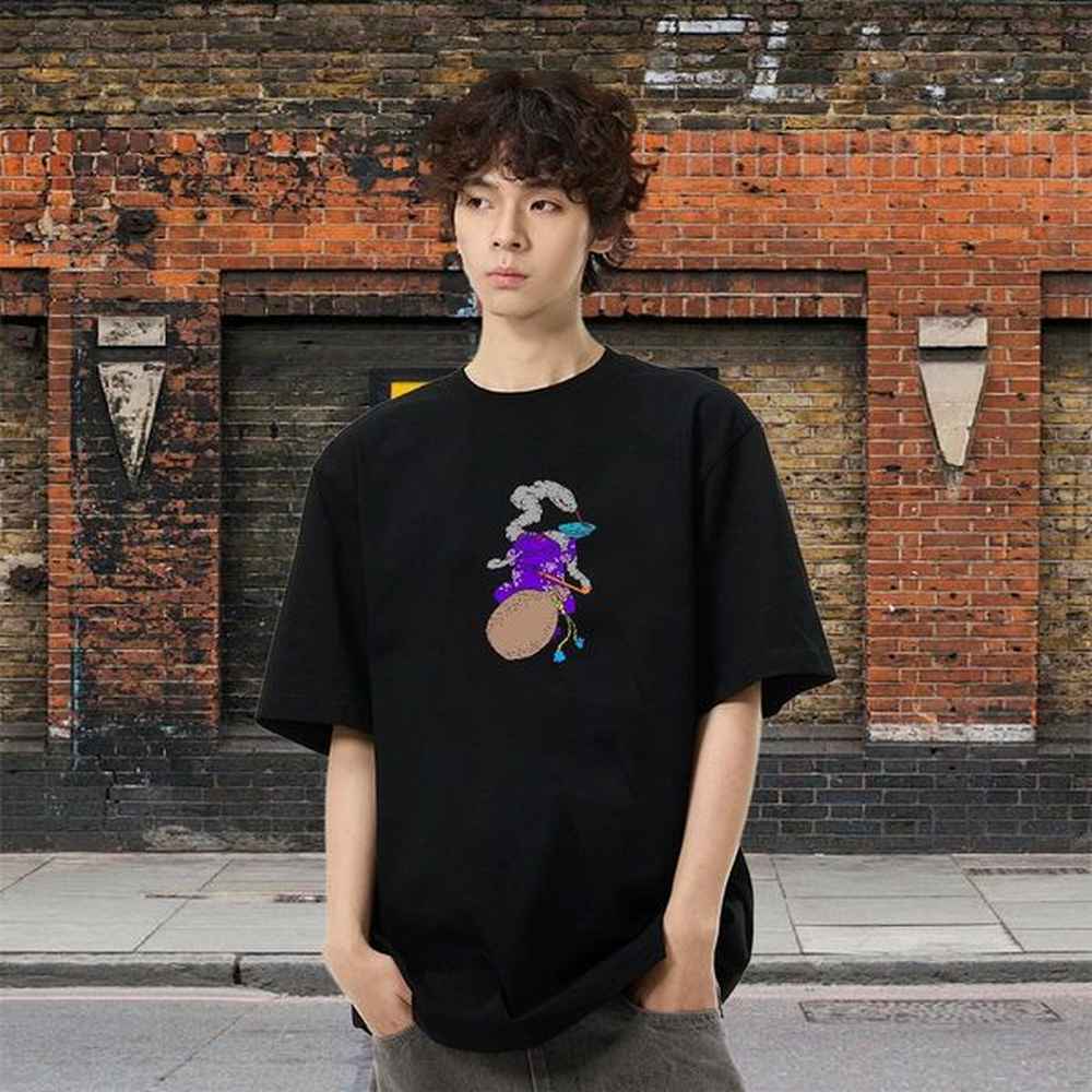 Cool Design Couples T Shirts 230g Pure Cotton Street Frog Custom Cartoon Breathable Crew Neck 2024 DIY Mens T Shirts Tee Shirt
