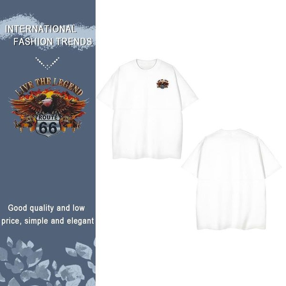 Cool Design eagle Mens T Shirts Sports Casual Tshirt for Man Woman 100% Cotton 230g Classic Pure Cotton Skull Clothes
