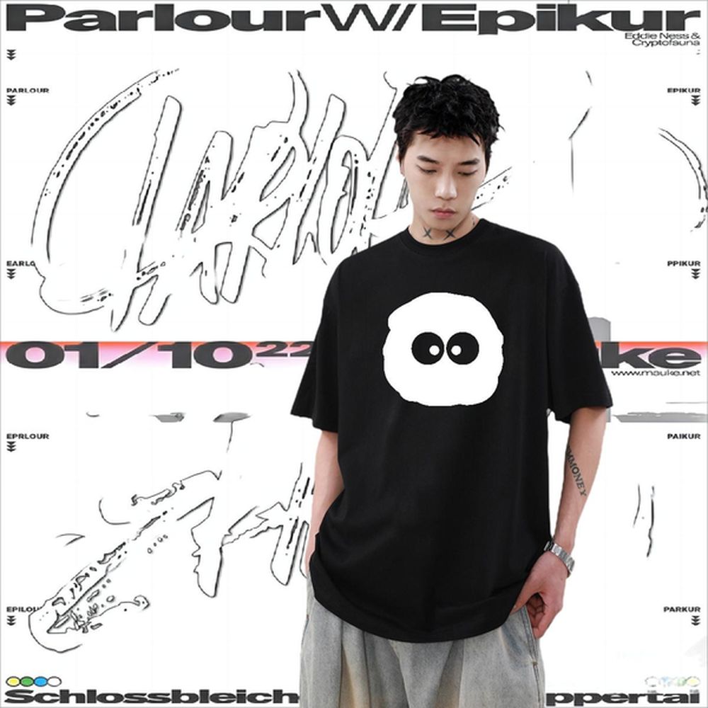 Cool Design T Shirt For Man Daily Outfit Crew Neck Cotton Breathable Men Tshirts Fashion Design Oversized Wear