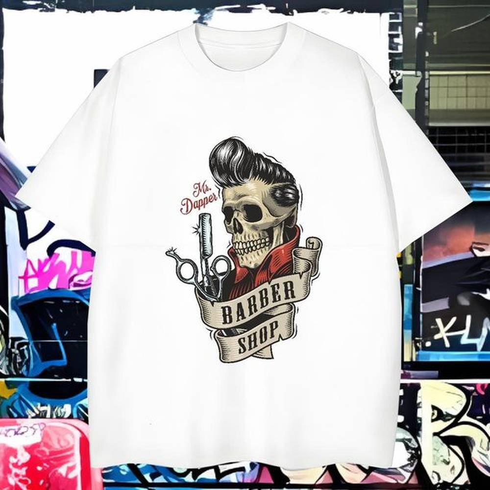 Cool Mens T Shirts 100% Cotton 230g skull Street Casual Skull Crew Neck Men Tshirts Fashion Designer Top Tees
