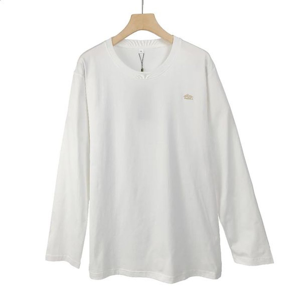 100% Cotton Long Sleeve T shirt For Men Solid Spring Casual Mens T-shirts High Quality Male Tops Classic Clothes Mens T-shirts 241230