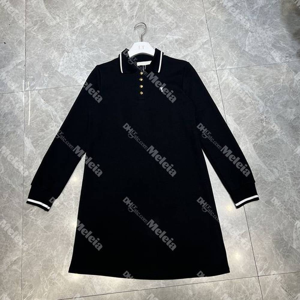 cotton t shirts dresses women polo neck dress long sleeve