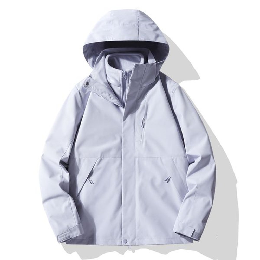 couples outdoor graphene shake fleece three in one detachable