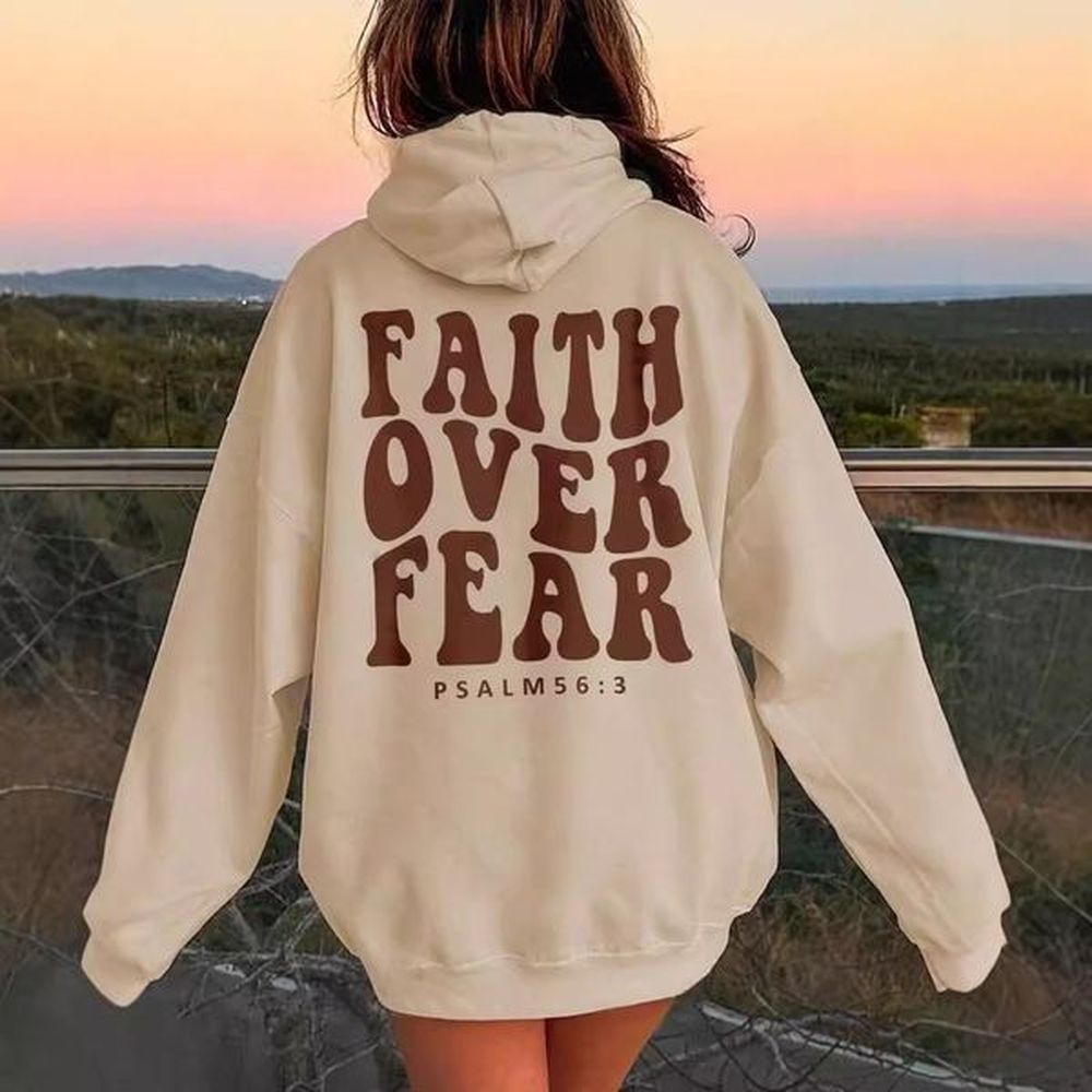 cozy fall winter womens printed pullover hooded sweatshirt
