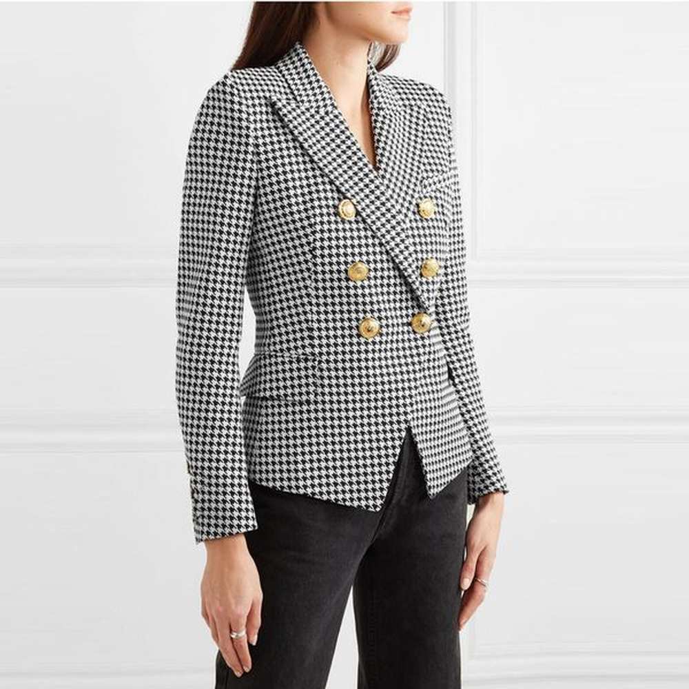crop blazer womens casual plaid blazers double breasted blazer coats