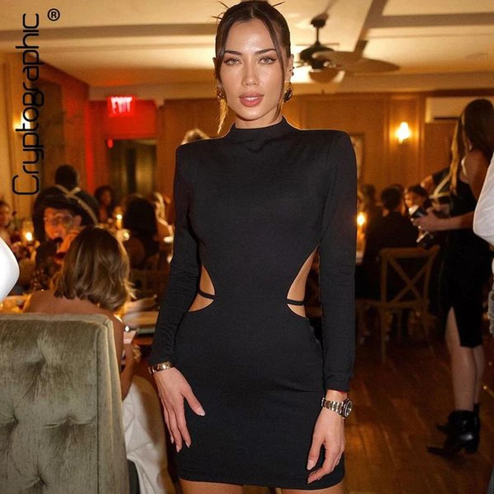 cryptographic sexy backless bandage mini dress elegant outfits for women