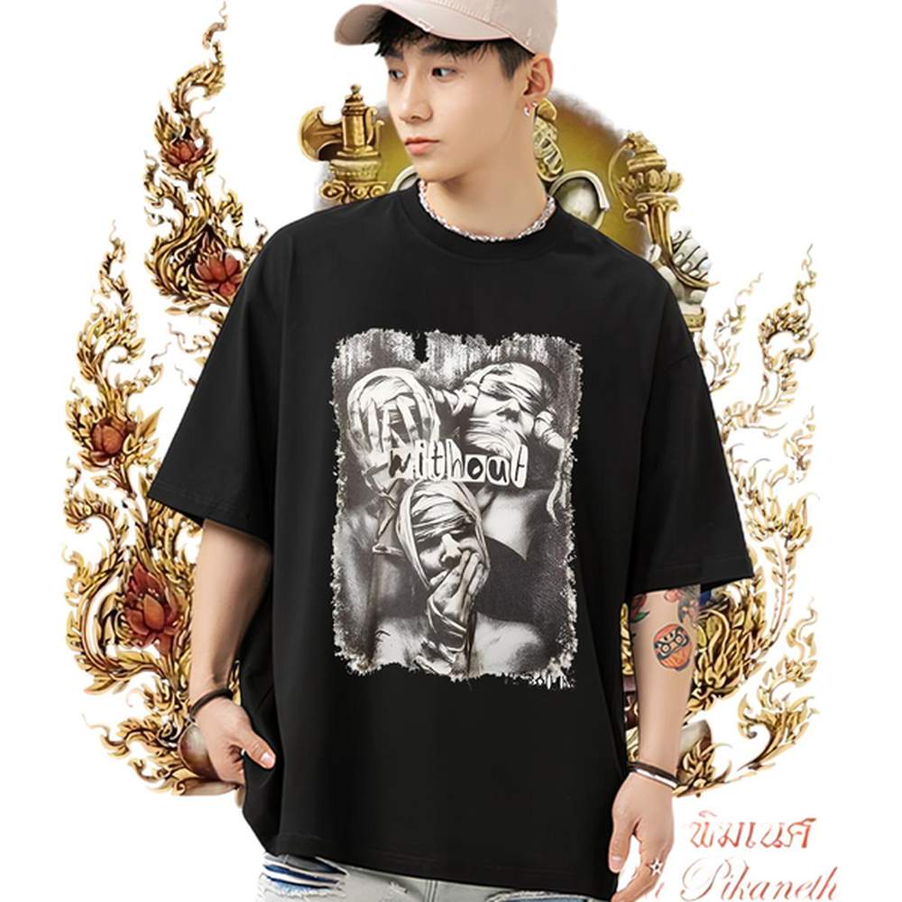 Custom Mens T Shirts Custom Print Plus Size Street Wear Men Tshirts O-Neck Short Sleeve Cotton Popular Tops Shirt
