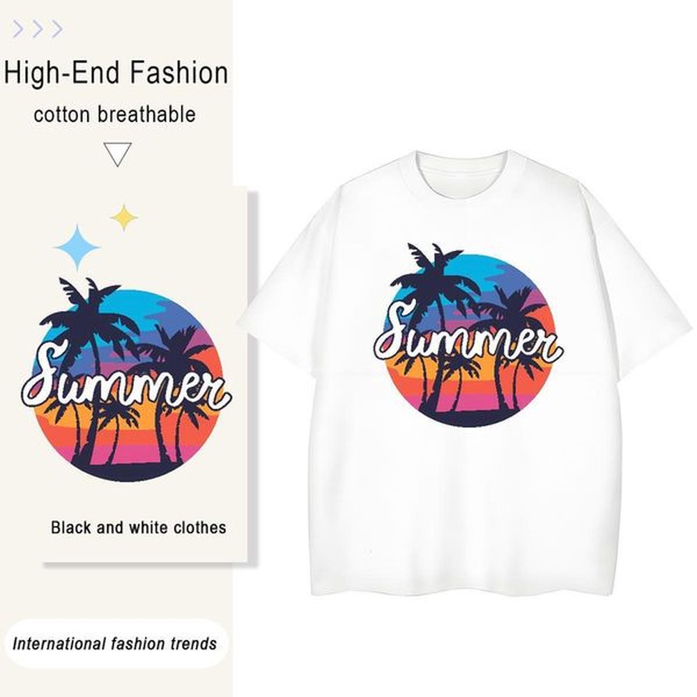 custom unisex tshirts street casual short sleeve oneck clothes shirt