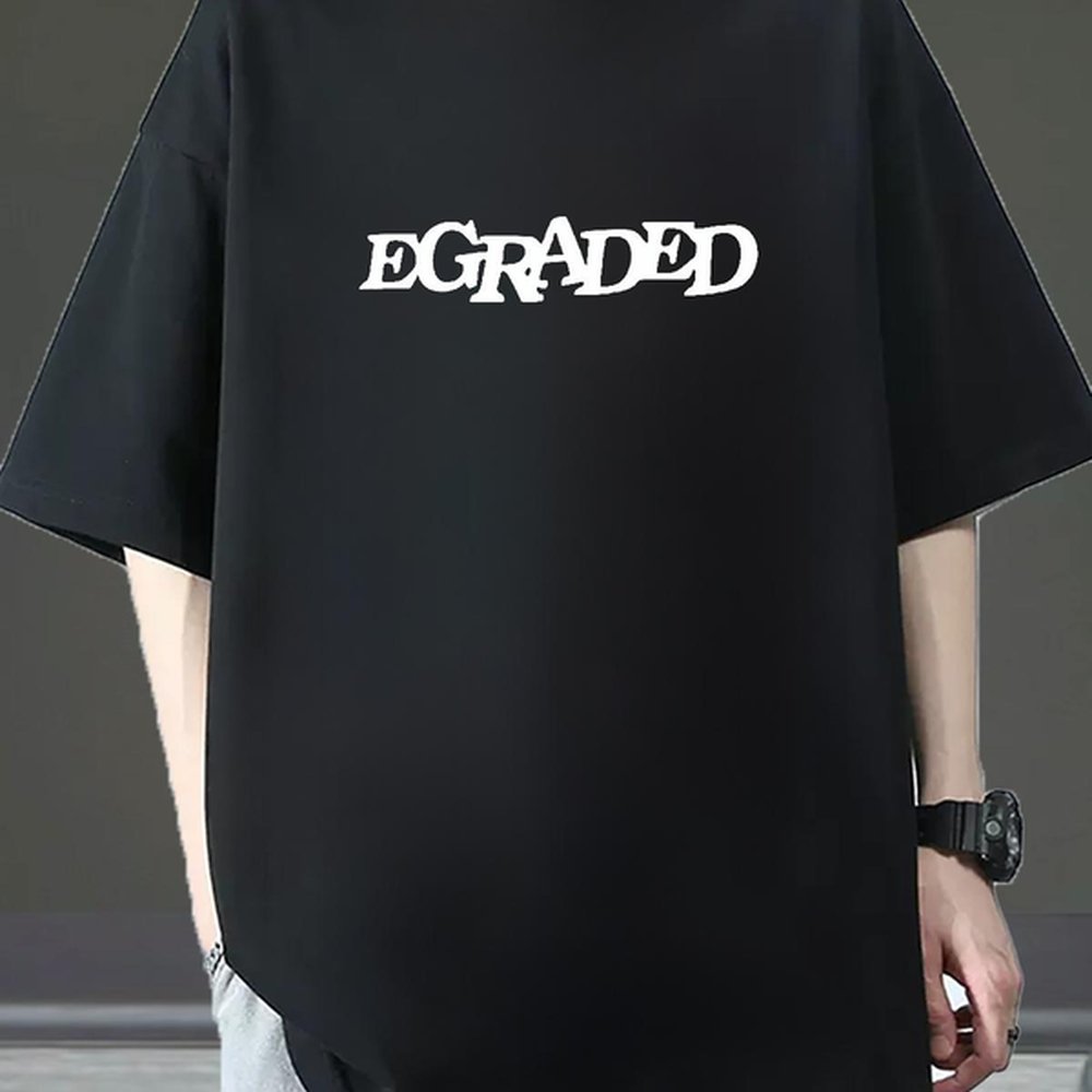 Customized Men T Shirts Cartoon Printing S-3XL Tshirts Daily Wear Breathable Short Sleeve Classic Tops Tees