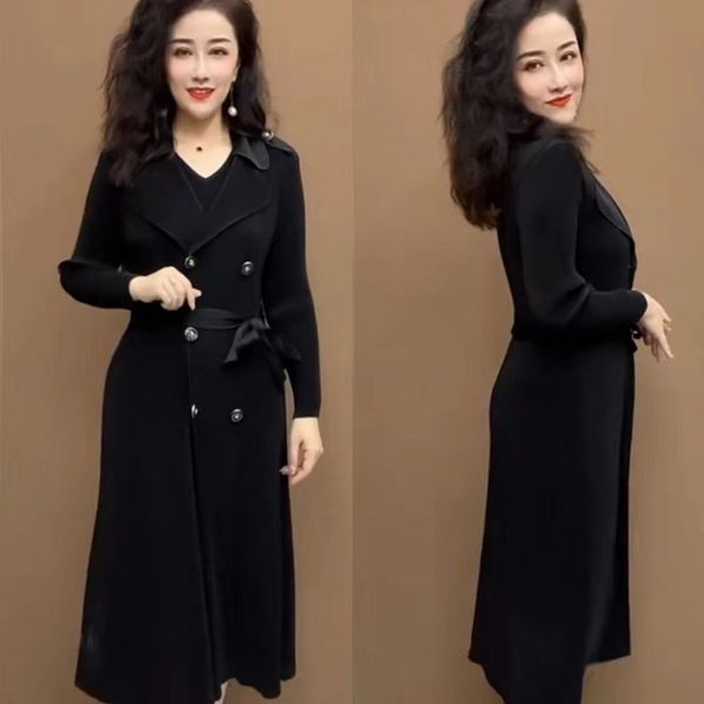 d retro sleeveless knitted vest dress womens summer highlevel slim