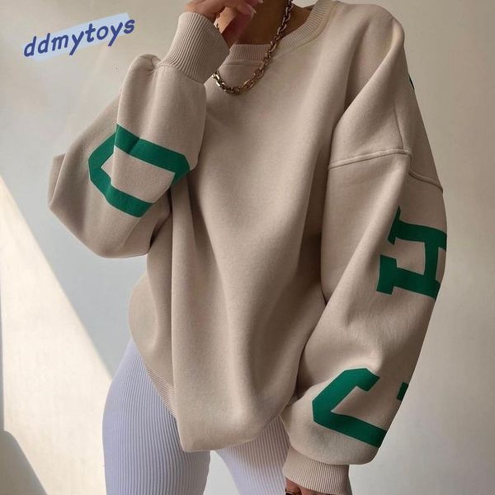 ddmytoys fashionable thickened versatile top long sleeved sweatshirt f