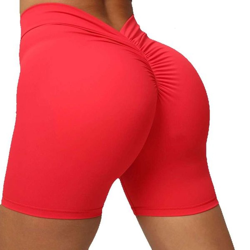 deep vshaped wrinkled and tight fitting yoga with raised hips