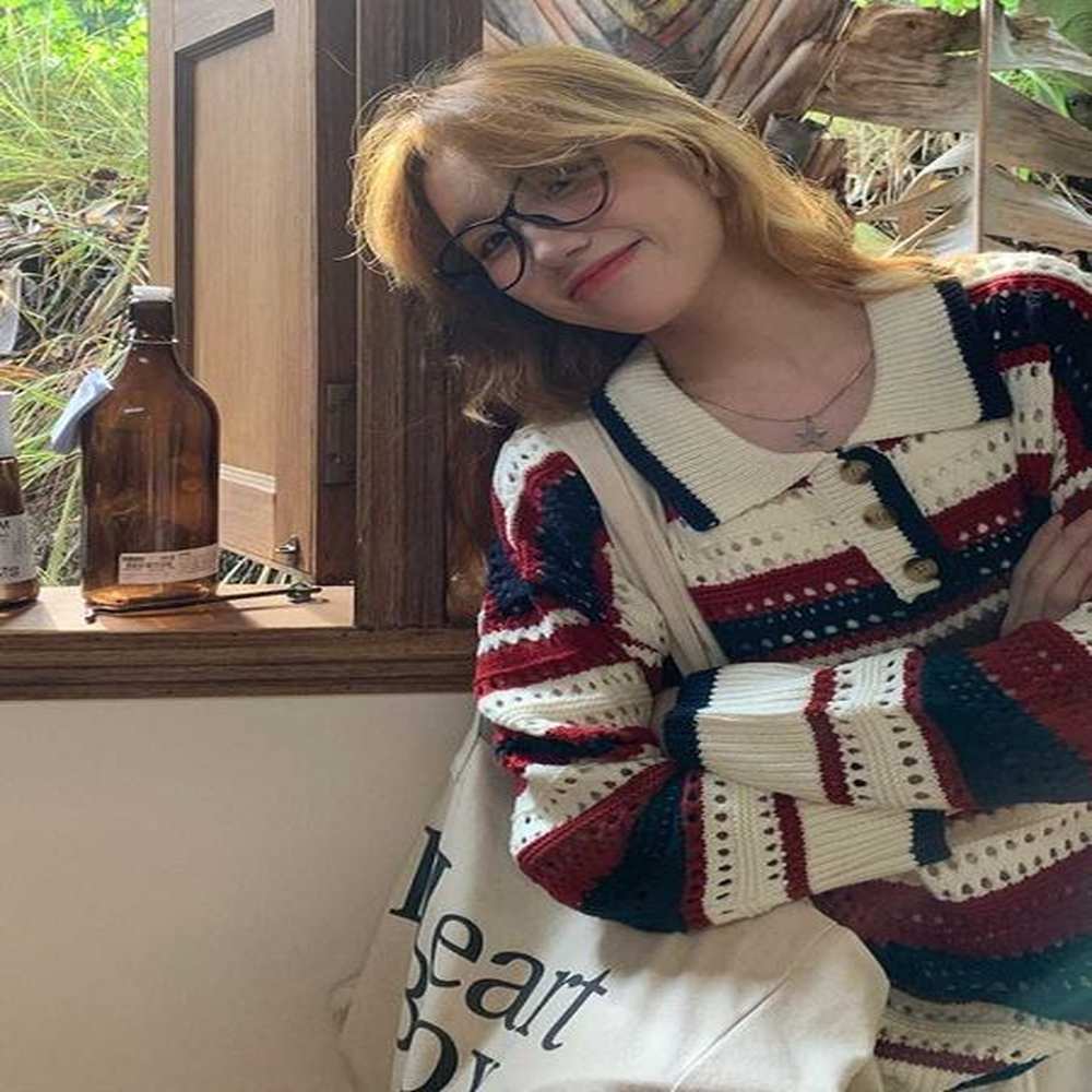 deeptown vintage yk red striped sweater women korean preppy style