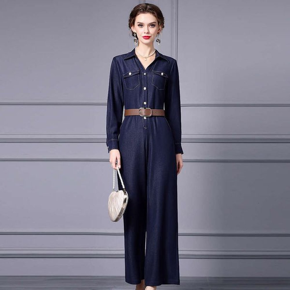 denim jumpsuit for women with a sense of luxury