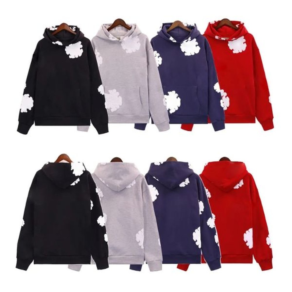 Denim Teare Hoodie Designer Mens Hoodies Denim Tesrs The Cotton Wreath Sweatshirt Higher Than Industry Quality Hoodies Sweatshirt Over Denim