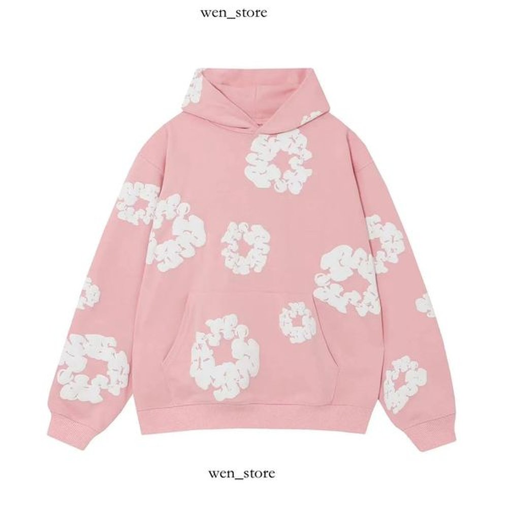 Denium Hoodie Ss Summer Men Hole Es Pants Fashion Denim Teat Hoodie Beggar Scraped Women Hip Hop Printing Folower Coat Jacket Denim Set Hood