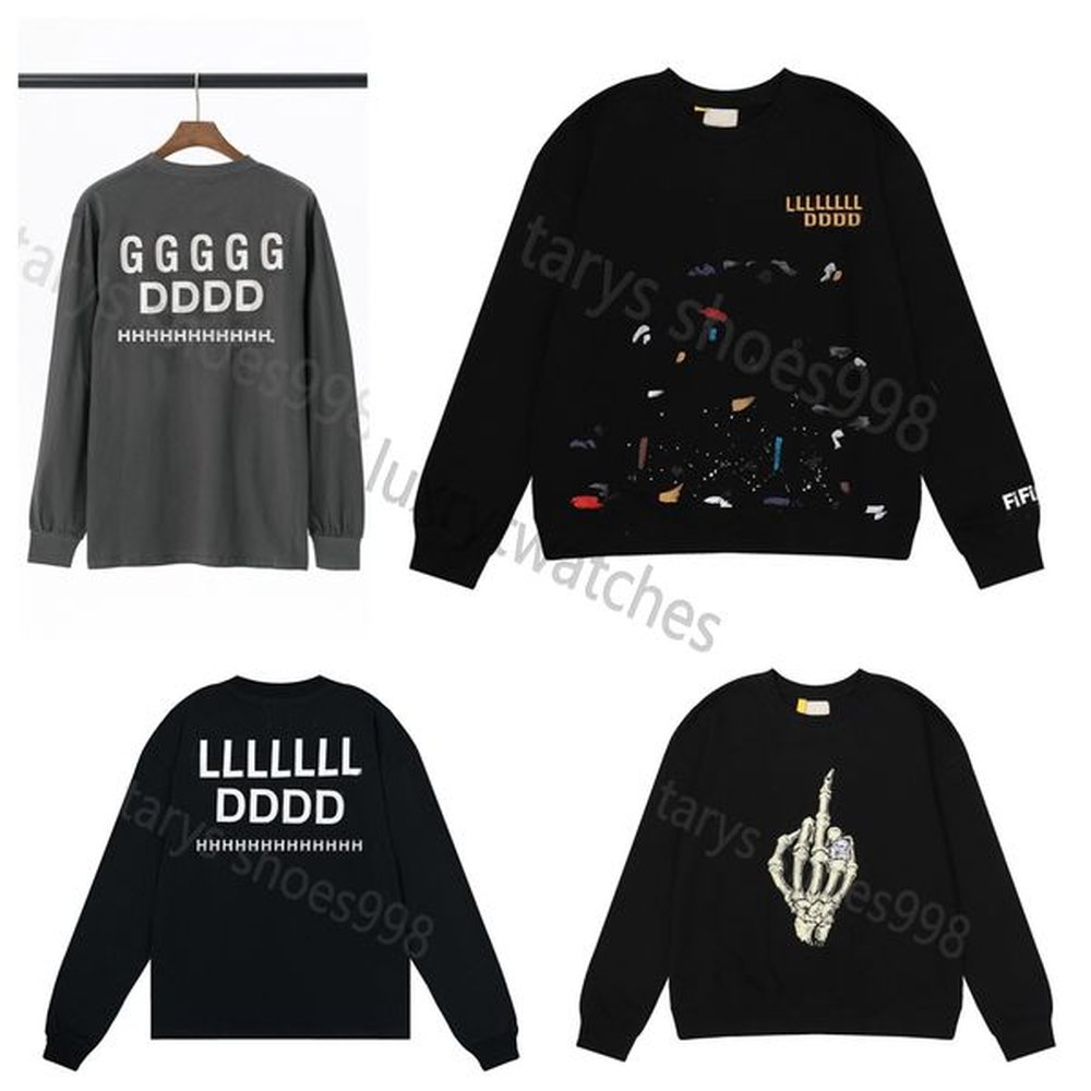 Designer American Ga Tops Deptes Womens Hoodies Sweater Fashion Cotton Mens Loose Long Sleeve Clothing High Street Printed tops Clothes