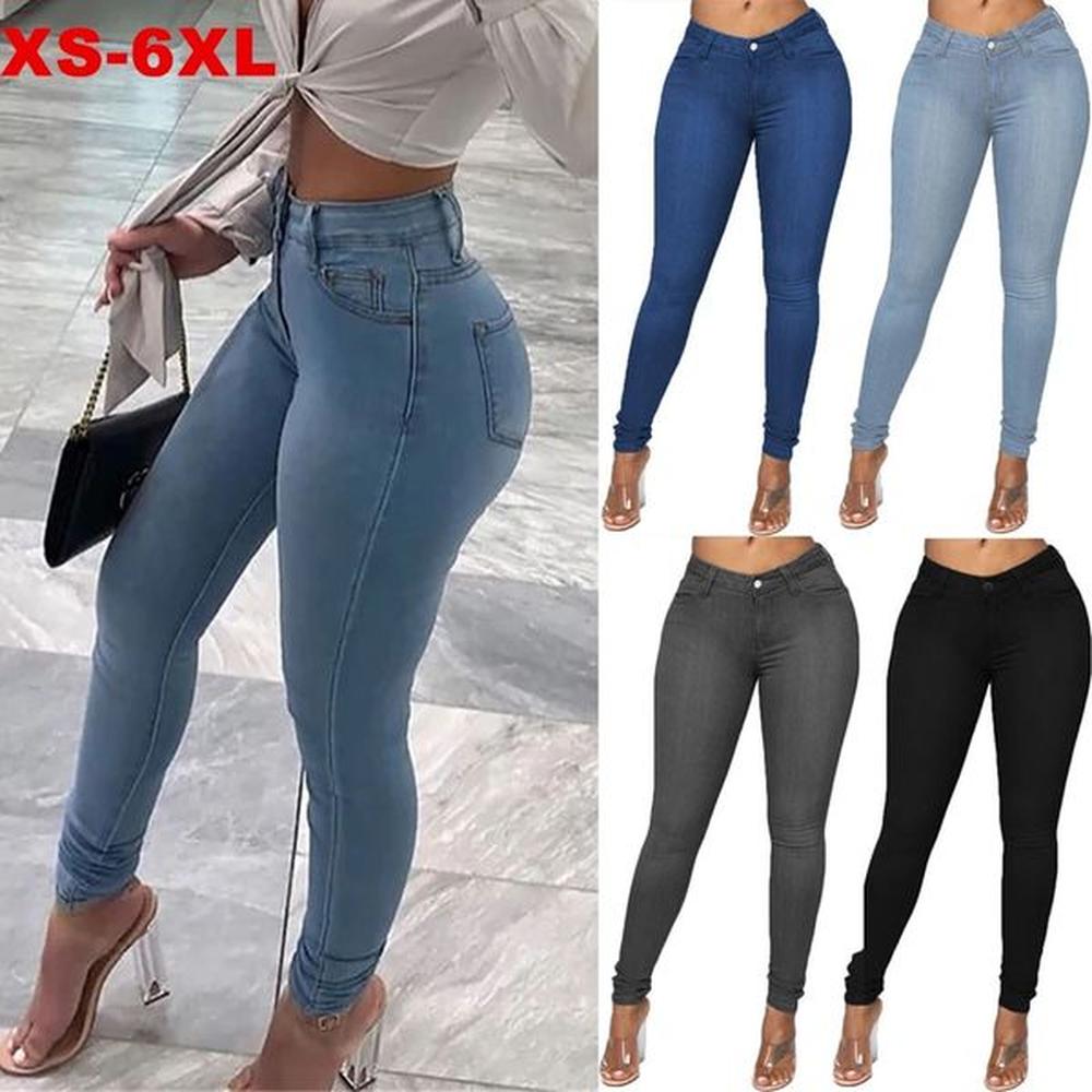 designer autumn and winter womens denim temperament commuting bodybuilding tight