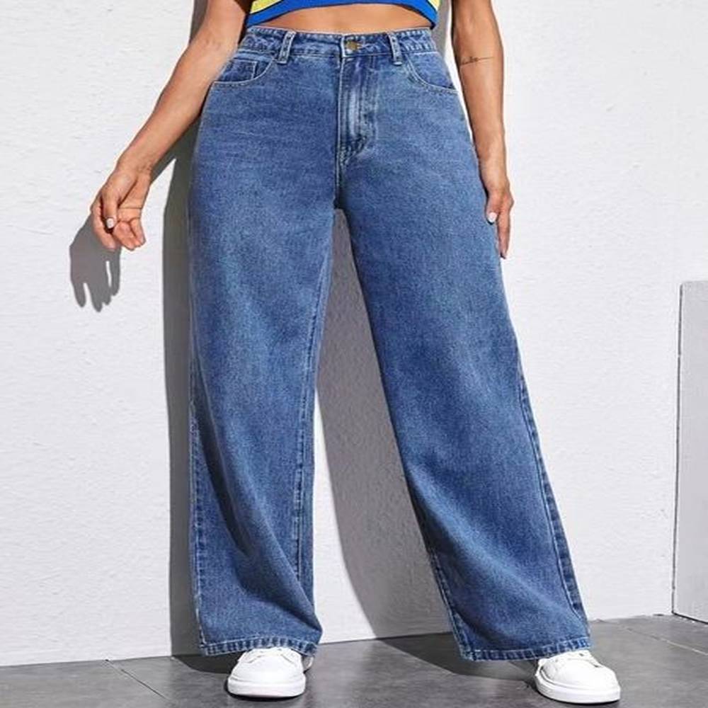 designer autumnwinter new jeans womens high waist loose wide