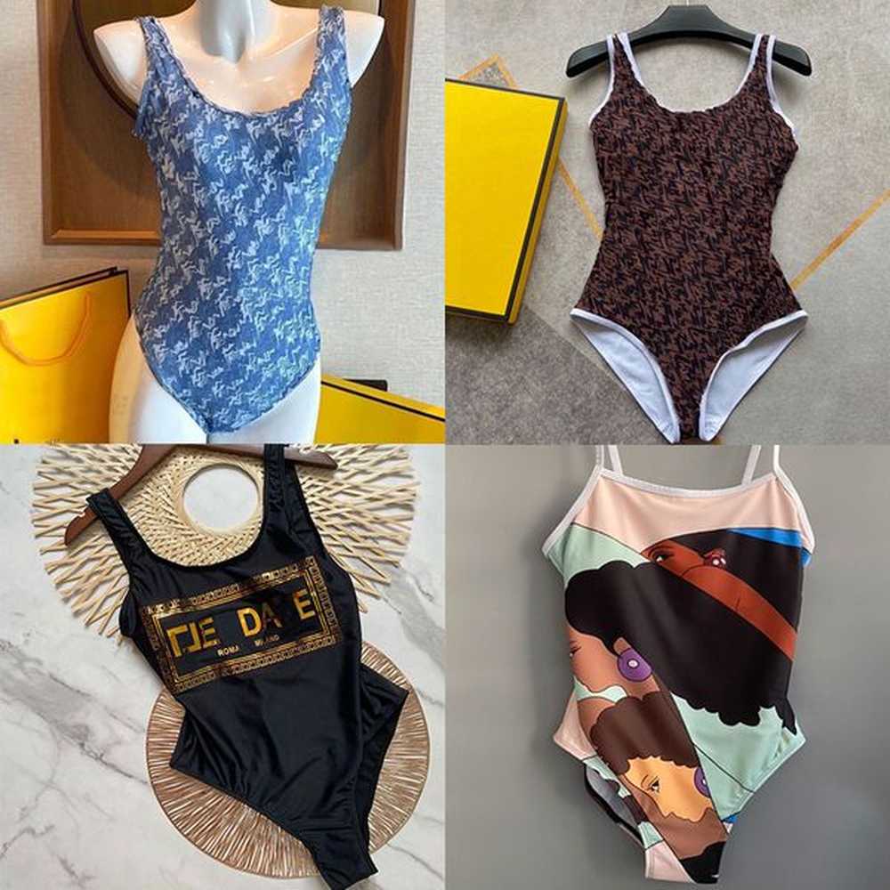 designer bikinis woman one piece bikini with letter print swimsuits