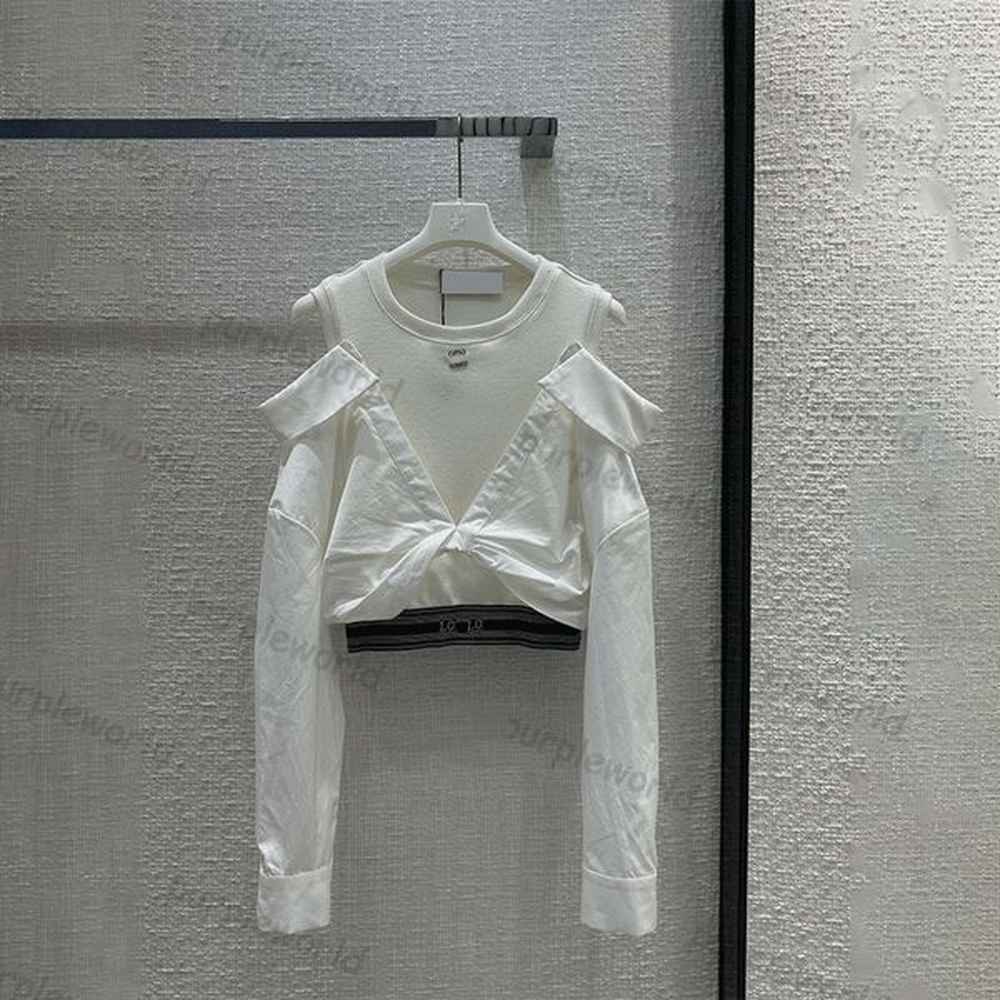 designer blouses for women letter shirts fashion long sleeve off