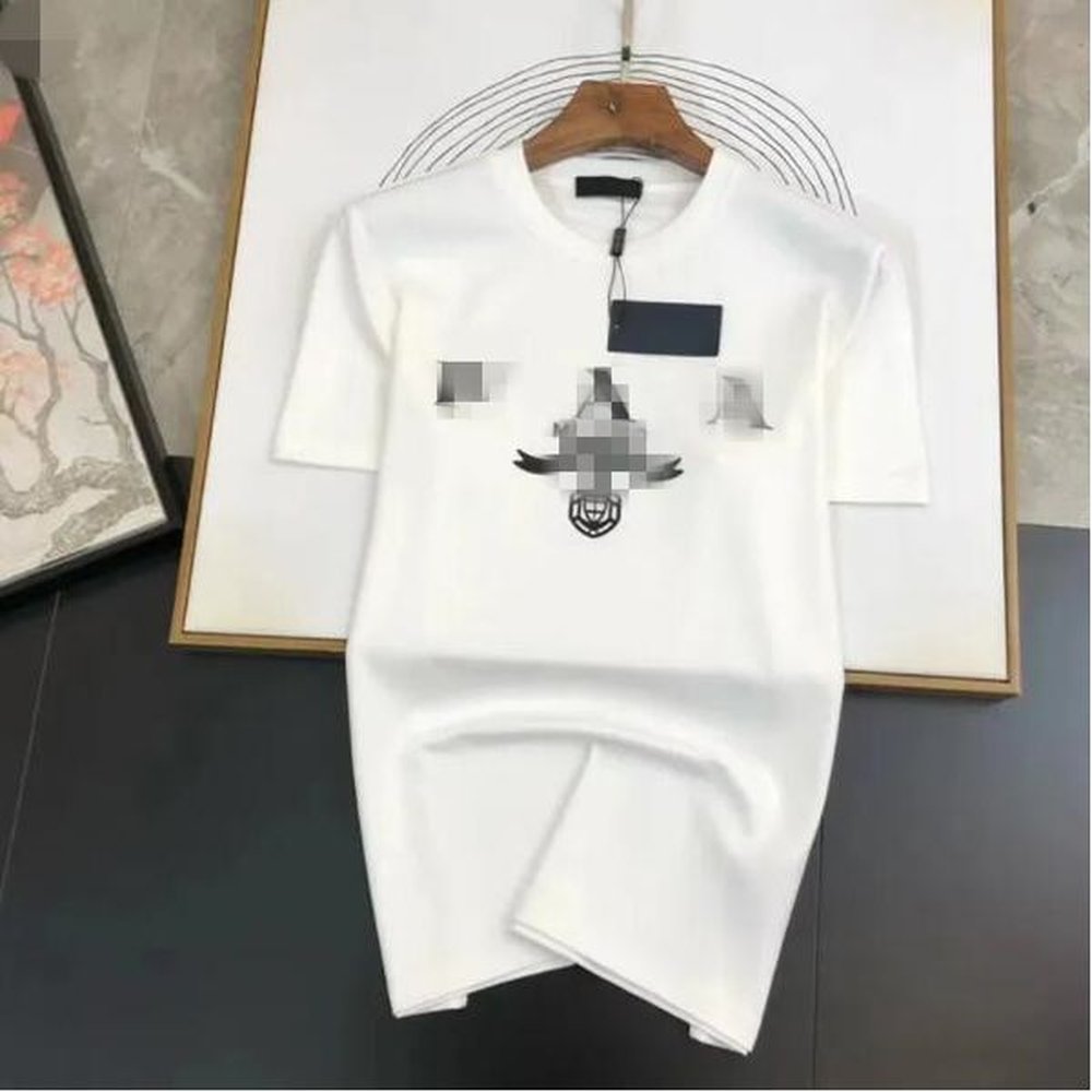 2024 Designer brand luxury men's T-shirt Soft cotton short sleeve T-shirt Summer casual comfort men's clothing T-shirt T-shirt Bla