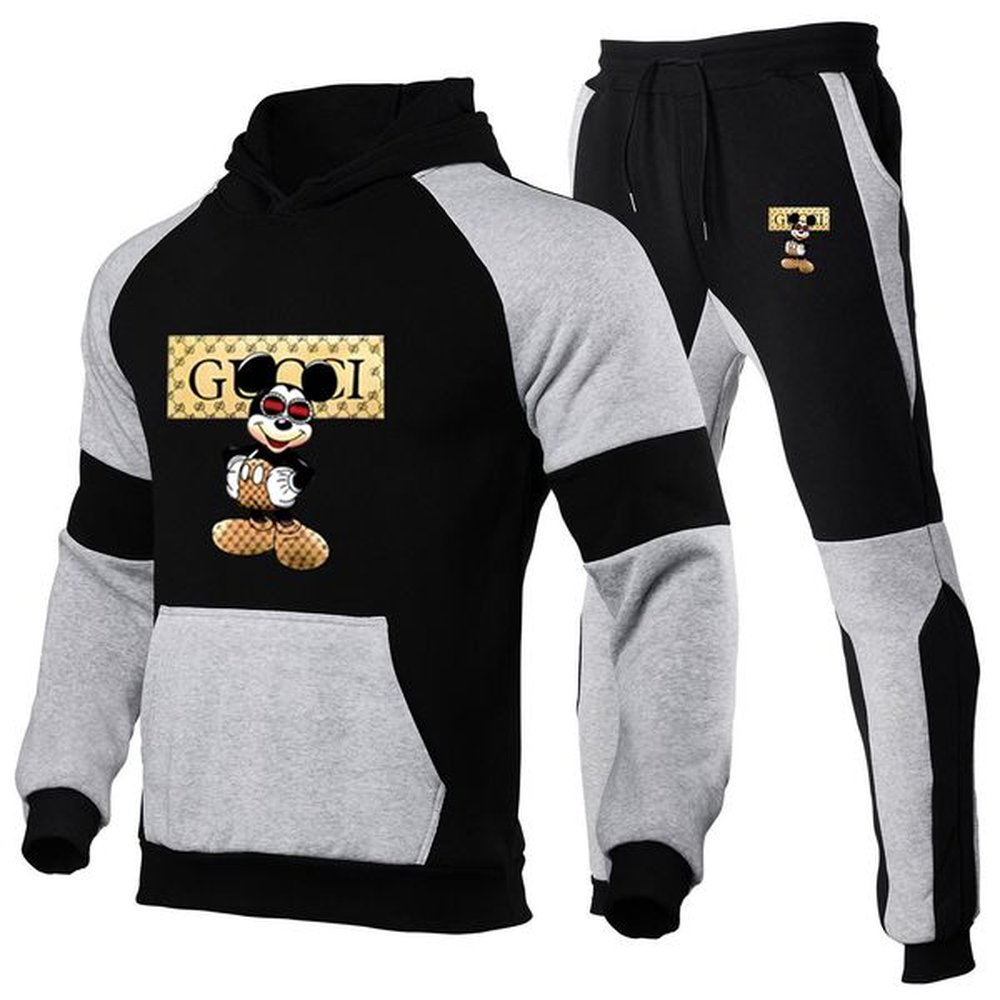 Designer Brand Men Casual Tracksuit Hoodies Pant Two Piece Sets Fashion Hooded Sweatshirt Sportswear Suit Clothing