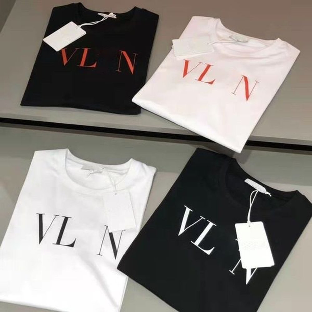 Designer Brand Mens Womens T Shirts Classic printLetters Embroidery Short Sleeves Oversize Loose Summer Casual Couples 100% Cotton Black and
