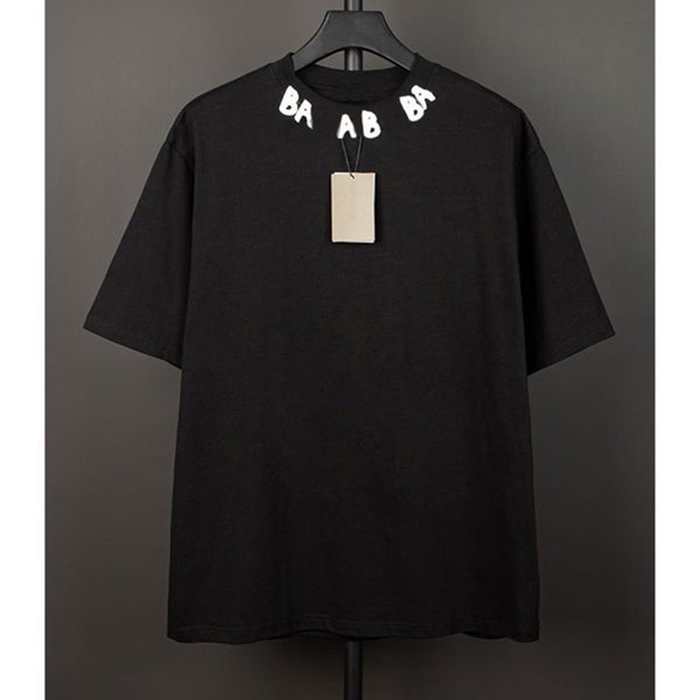Designer Brand Tees T Shirts Top Quality Pure Cotton Short Sleeve Shirt Simple Letter Printed Summer Casual Men Clothing Size S-XXXXXL