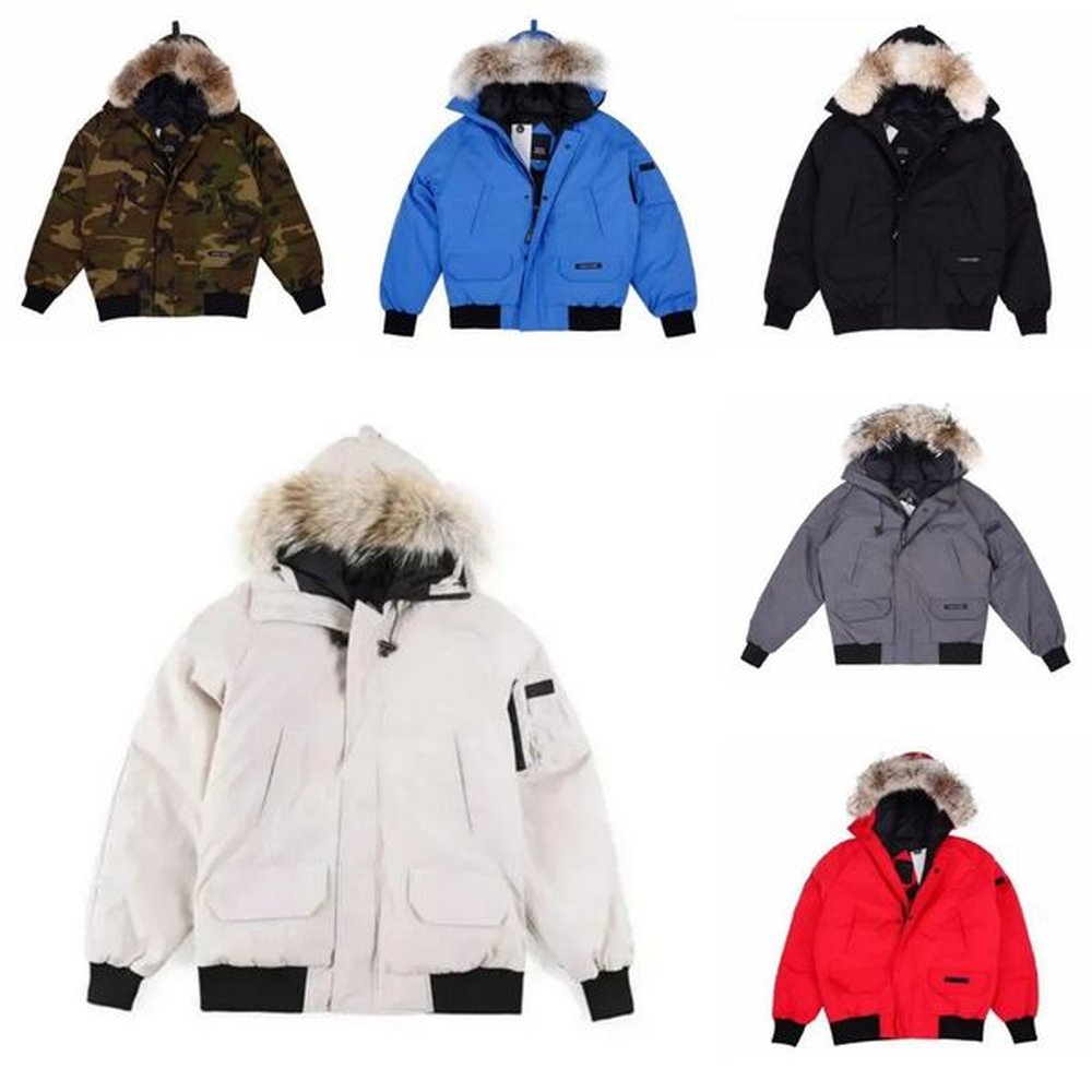 Designer Canada Mens Coats Fur Hood Letter Duck Down Full Sleeve Winter Coat Men Puffer Jacket Women Pufferjacket