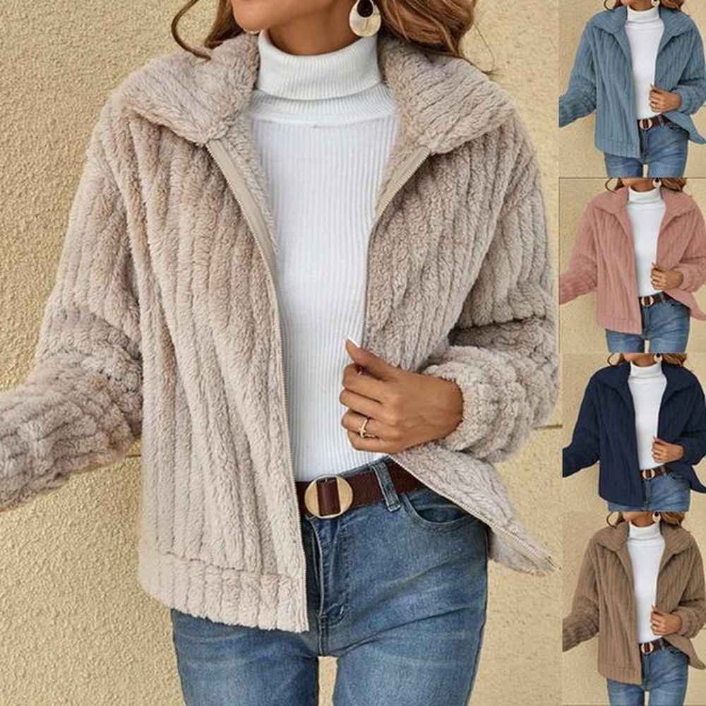 designer coat womens elegant style coat womens lapel and zipper