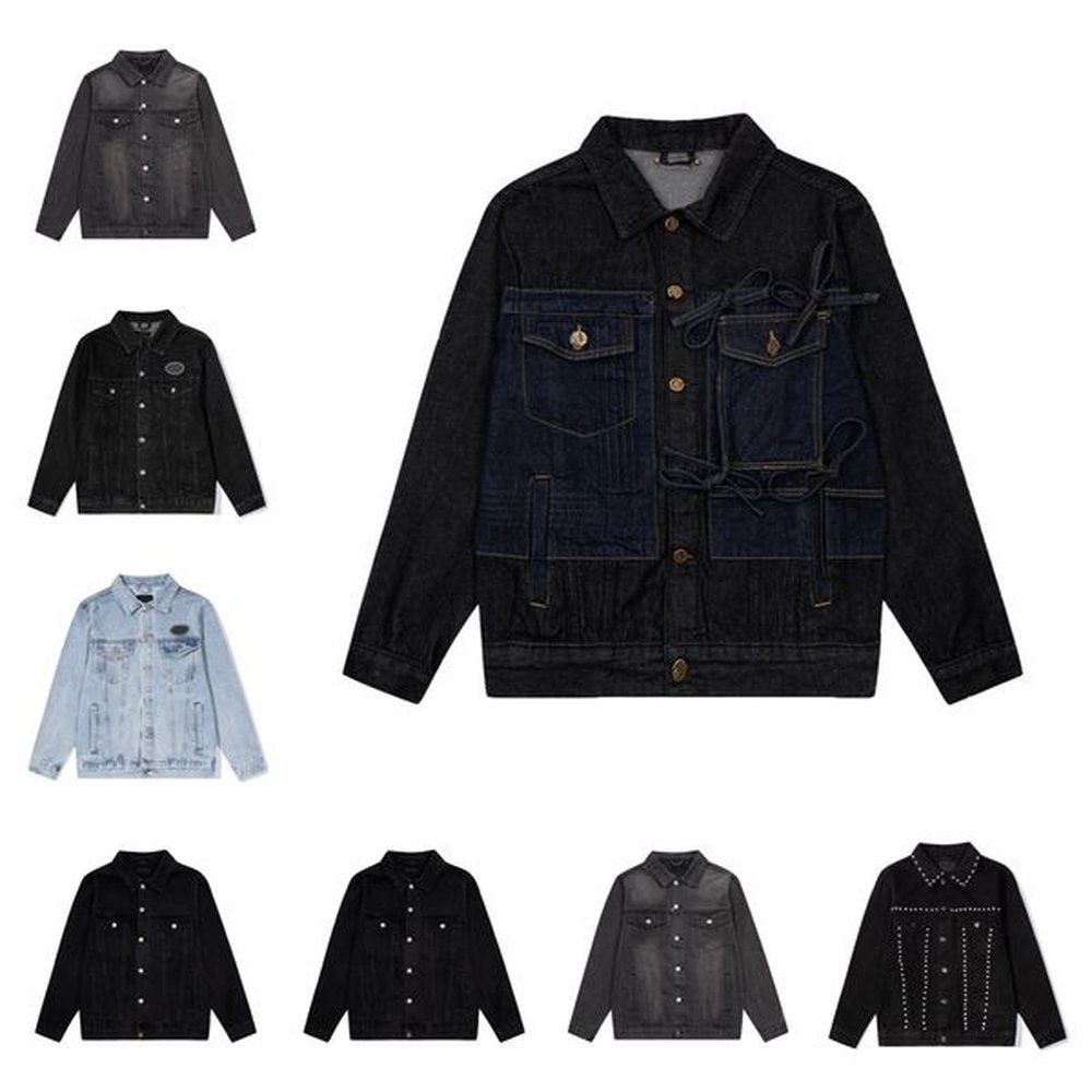 Designer Denim Jacket Men's Jacket Fall/Winter Jacket Fashion Men's and Women's Blazer Luxury Men's Long Sleeve Zipper J