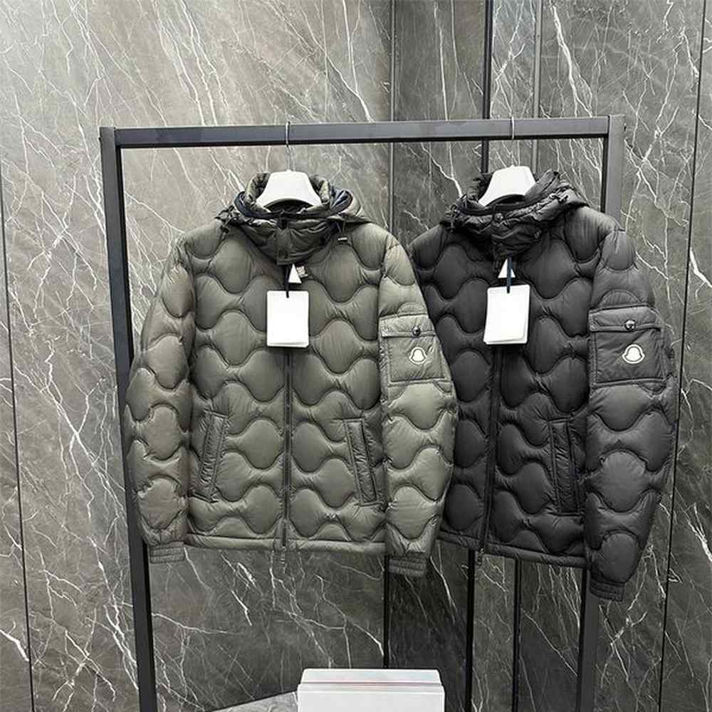 Designer Down Jacket Fashion Classic Short Down Jacket Men's and Women's Heavy duty Round Grid Thick Down Jacket Classic Casual Re