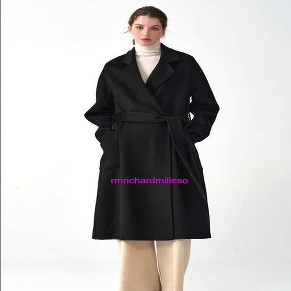 designer elegant coats for womenautumn and winter new water ripple
