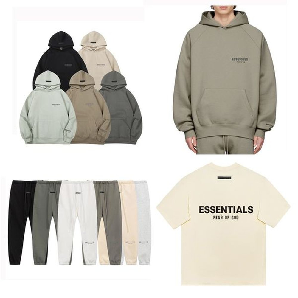 designer essent hoodie Fashion loose hoodies women mens essentail Streetwear essen t shirt luxury sweatshirts Tops Clothing essenteil Hoodie